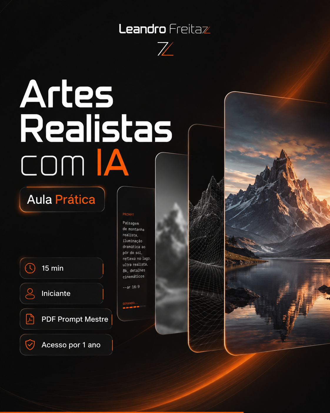 Capa oficial da aula Artes Realistas com IA